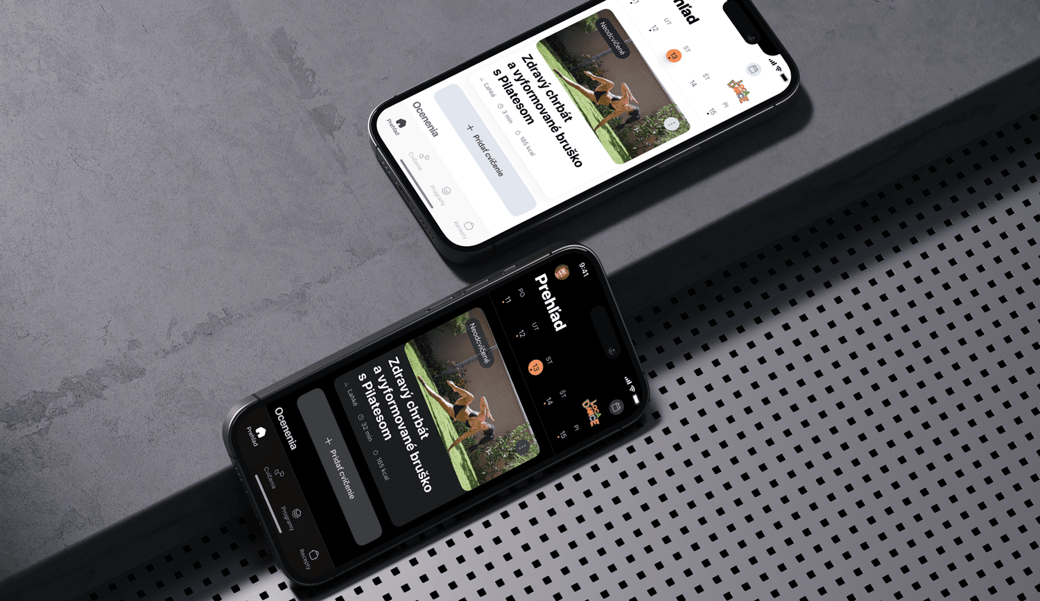 Fitshaker mobile app mockup