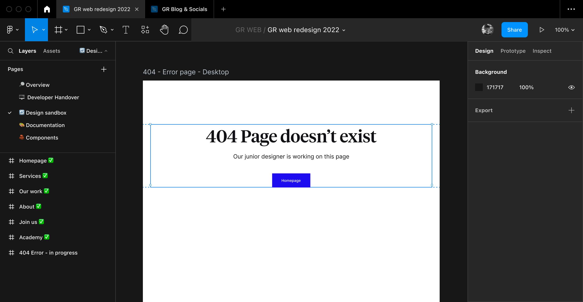 404 Page doesn't exist