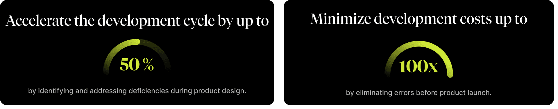 Statistics demonstrating the benefits of early flaw detection for accelerating development and error removal before launch for minimizing development costs.