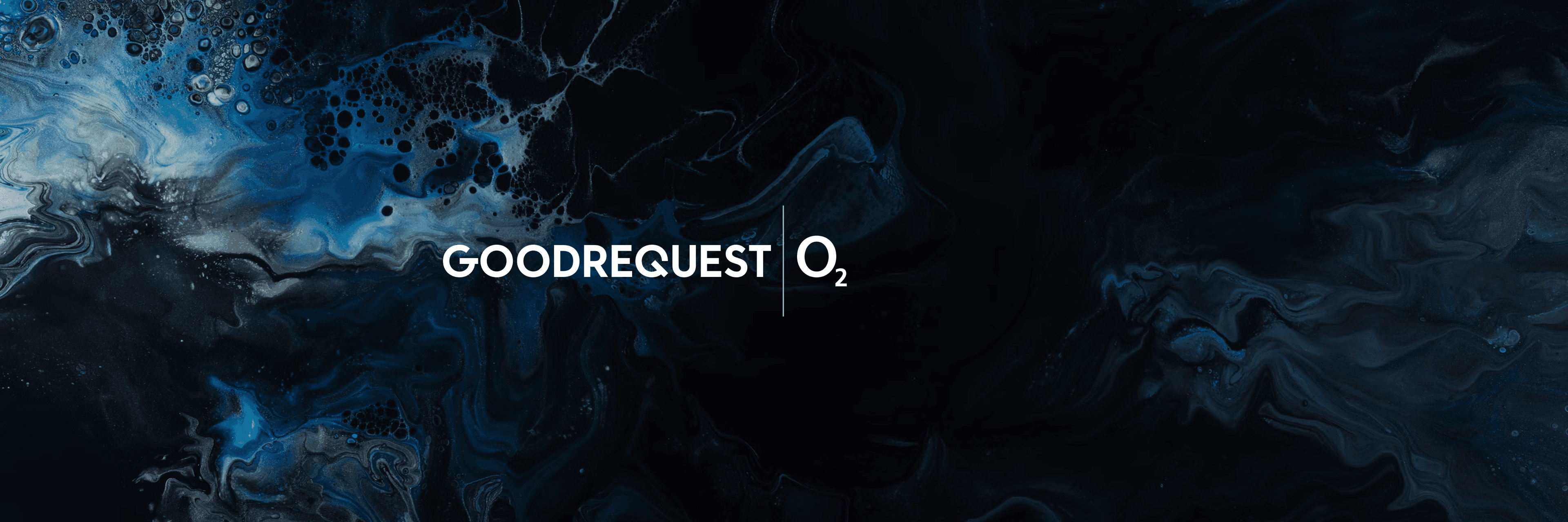 Logo GoodRequestu a logo O2, spolupráca.