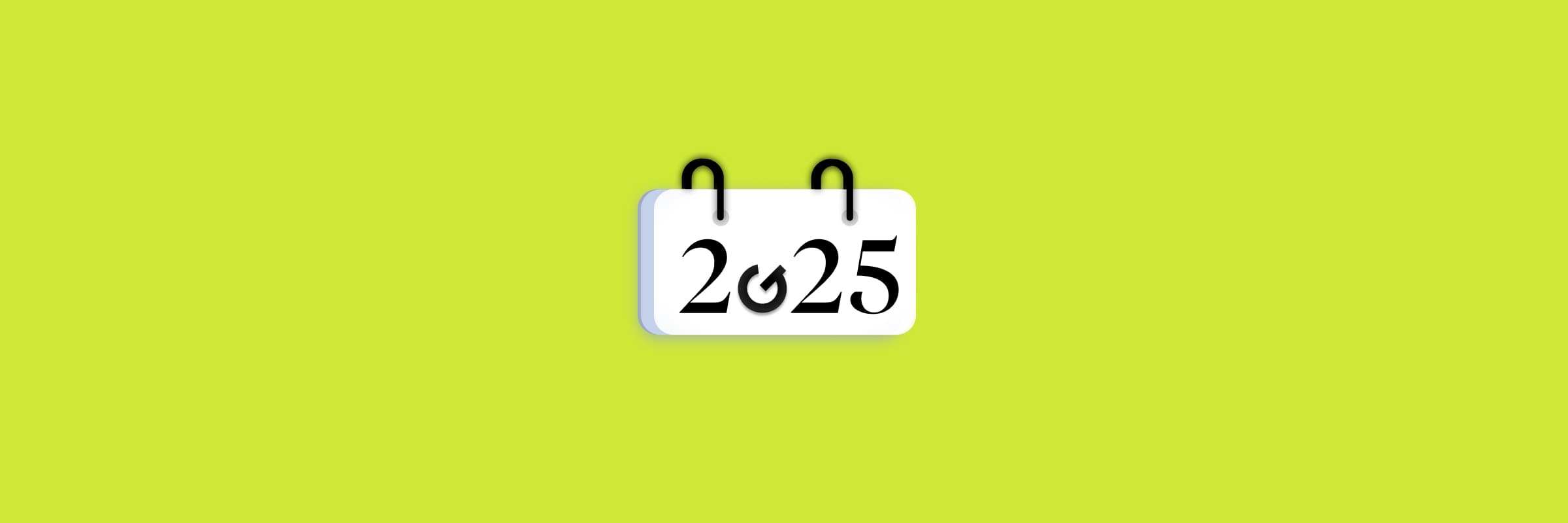 Ikona kalendára zobrazujúca rok 2025 s logom GoodRequest namiesto nuly.